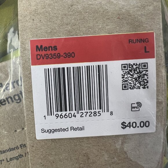 Nike Shorts Large Mens Challenger Dri Fit 7" Moss Green Brief Lined $40 - Picture 12 of 12